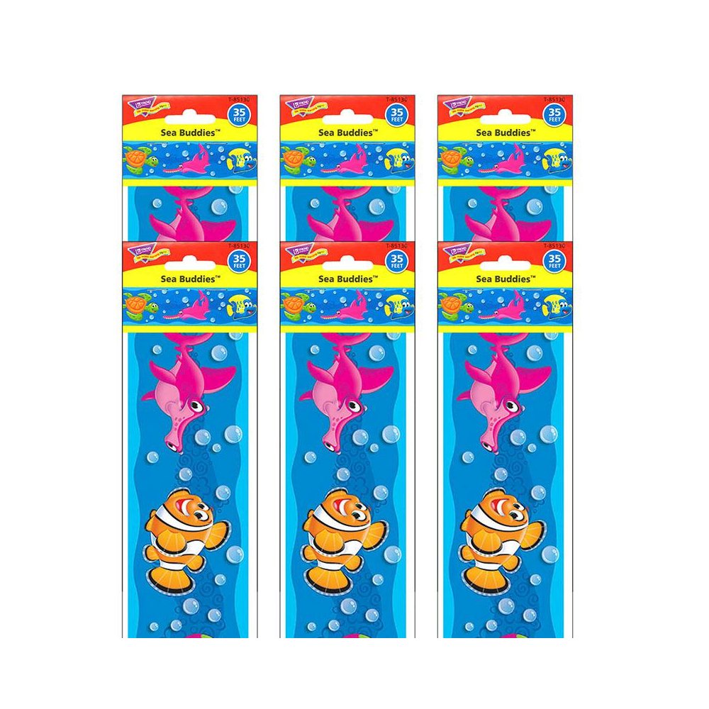 Sea Buddies Bolder Borders, 35.75' Per Pack, 6 Packs. Picture 2