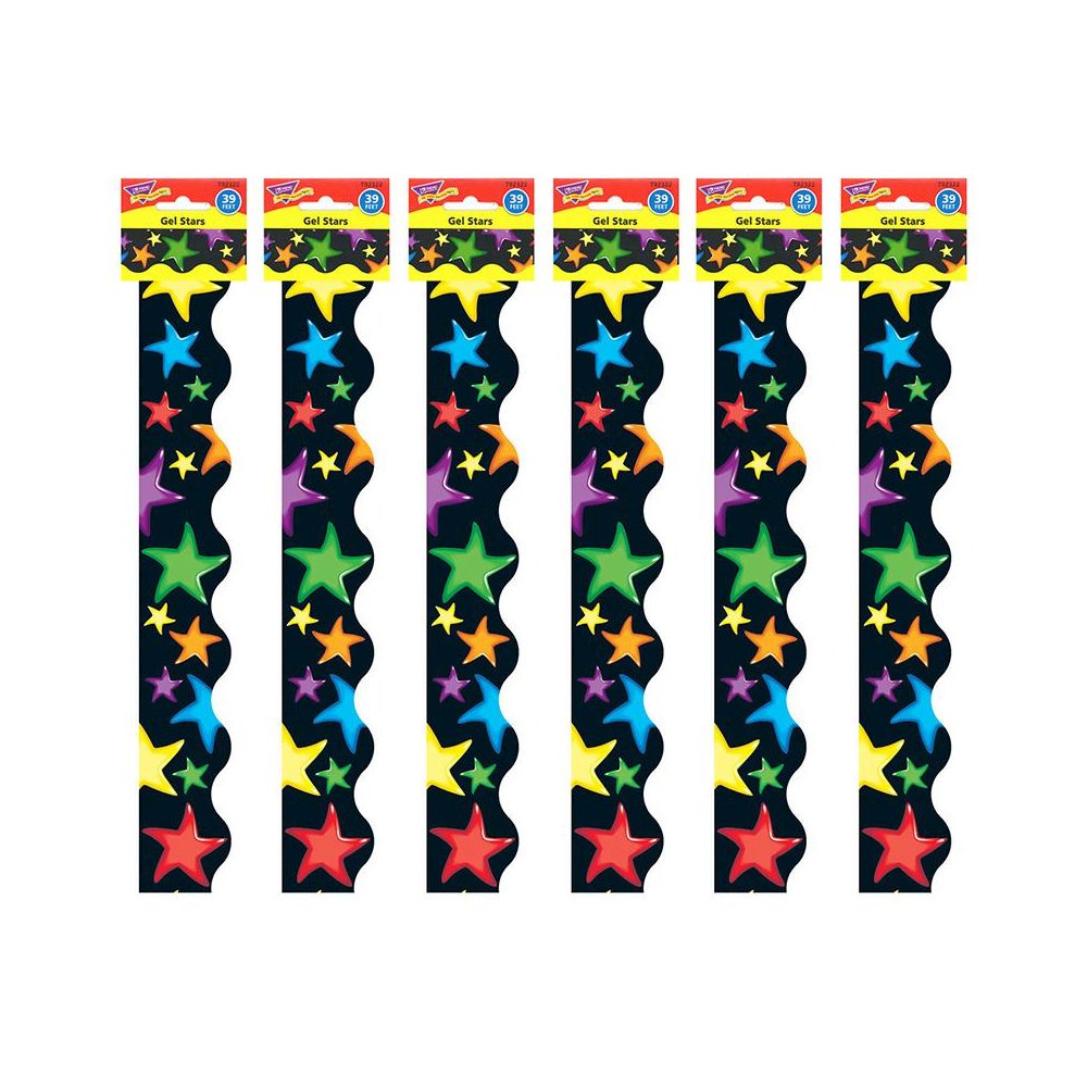 Gel Stars Terrific Trimmers, 39 Feet Per Pack, 6 Packs. Picture 2