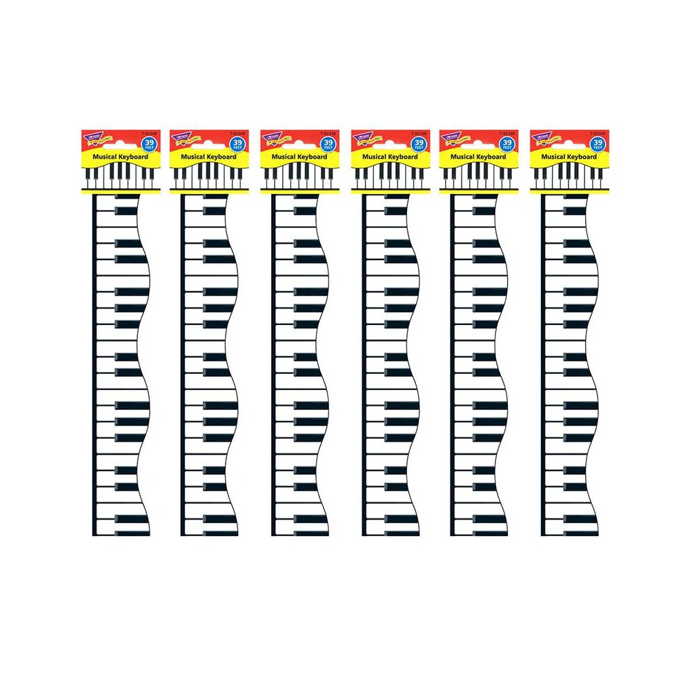 Musical Keyboard Terrific Trimmers, 39 Feet Per Pack, 6 Packs. Picture 2