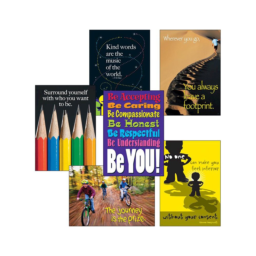 Think Positively ARGUS Posters Combo Pack, Pack of 6. Picture 2