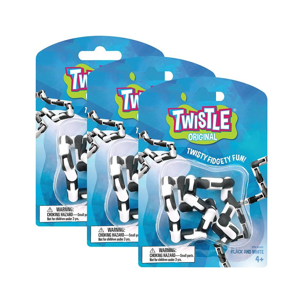 Twistle Original, Black & White, Pack of 3. Picture 2