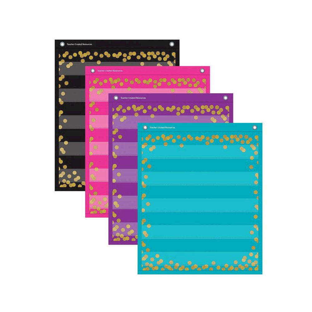 Confetti Colorful Magnetic Mini Pocket Charts, 14" x 17". Picture 2