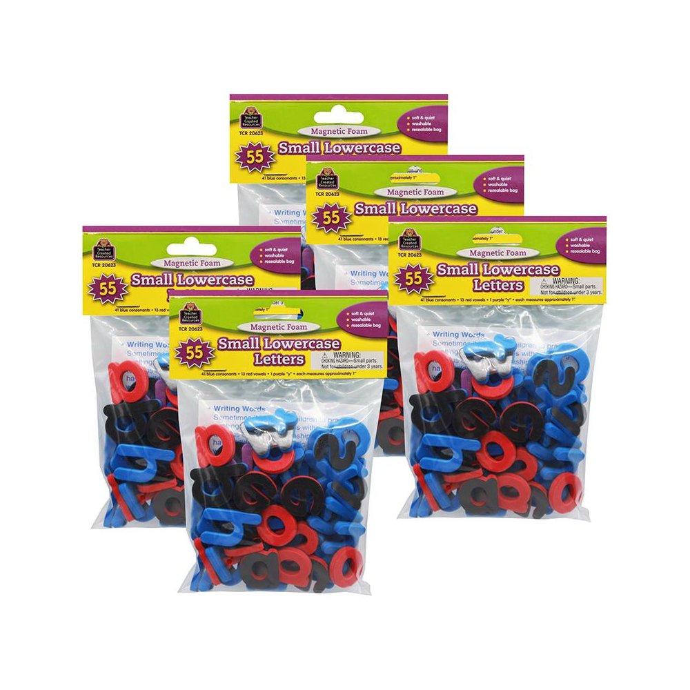Magnetic Foam: Small Lowercase Letters, 55 Per Pack, 5 Packs. Picture 2