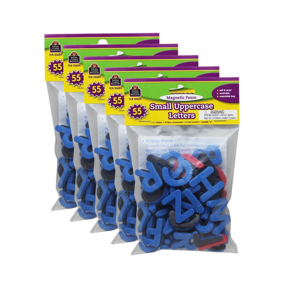 Magnetic Foam: Small Uppercase Letters, 55 Per Pack, 5 Packs. Picture 2