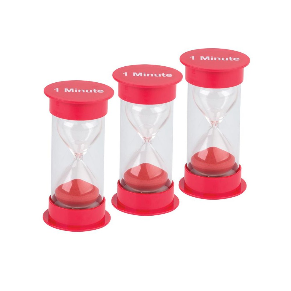 Sand Timer, Medium, 1 Minute, Pack of 3. Picture 2