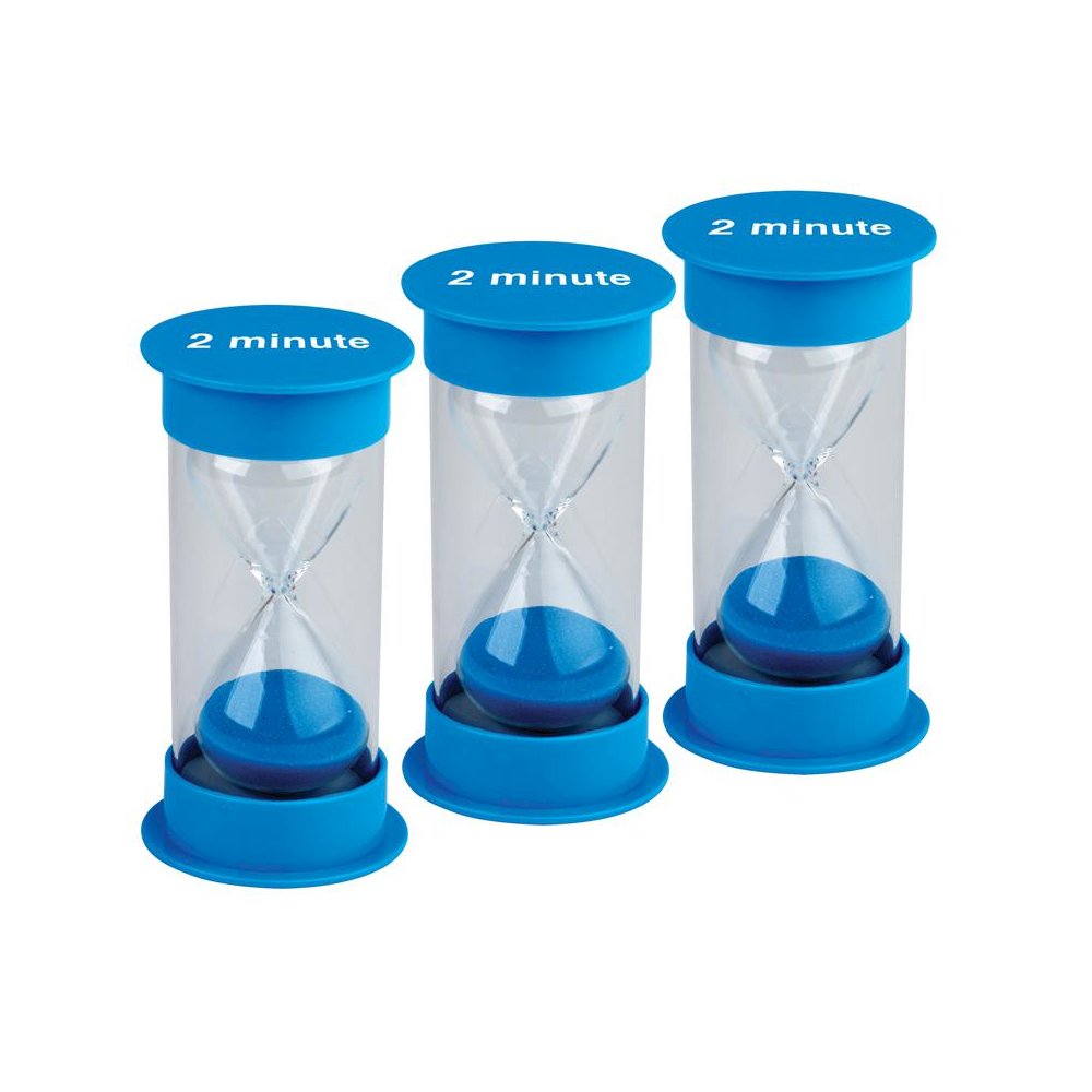 Sand Timer, Medium, 2 Minute, Pack of 3. Picture 2