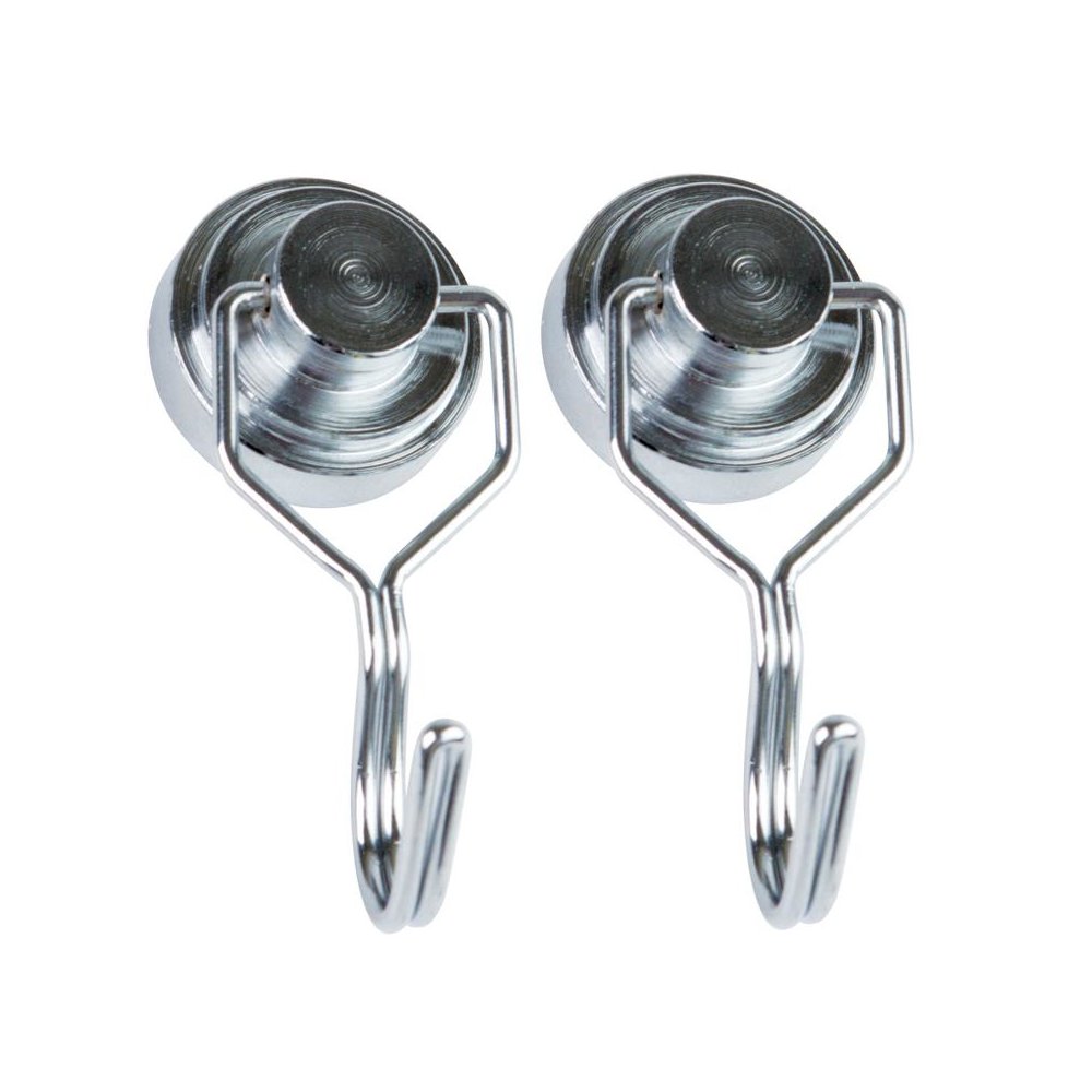 Magnetic Hooks, 1" diameter, 2 Per Pack, 2 Packs. Picture 2