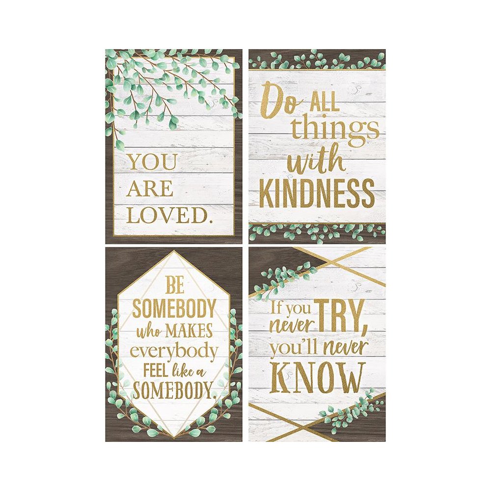 Eucalyptus Posters, 13-3/8" x 19", Set of 4. Picture 2