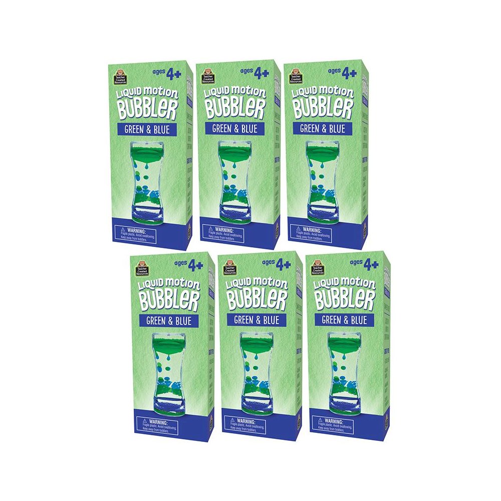 Liquid Motion Bubbler, Green & Blue, Pack of 6. Picture 2