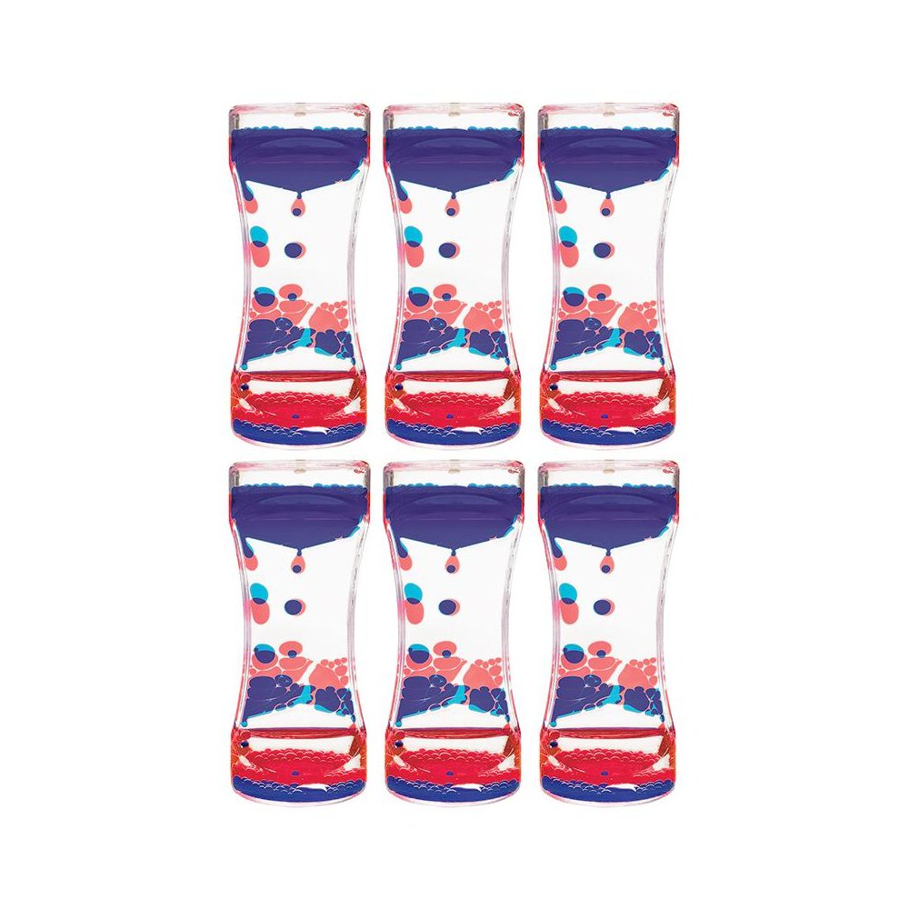 Red & Blue Liquid Motion Bubbler, Pack of 6. Picture 2