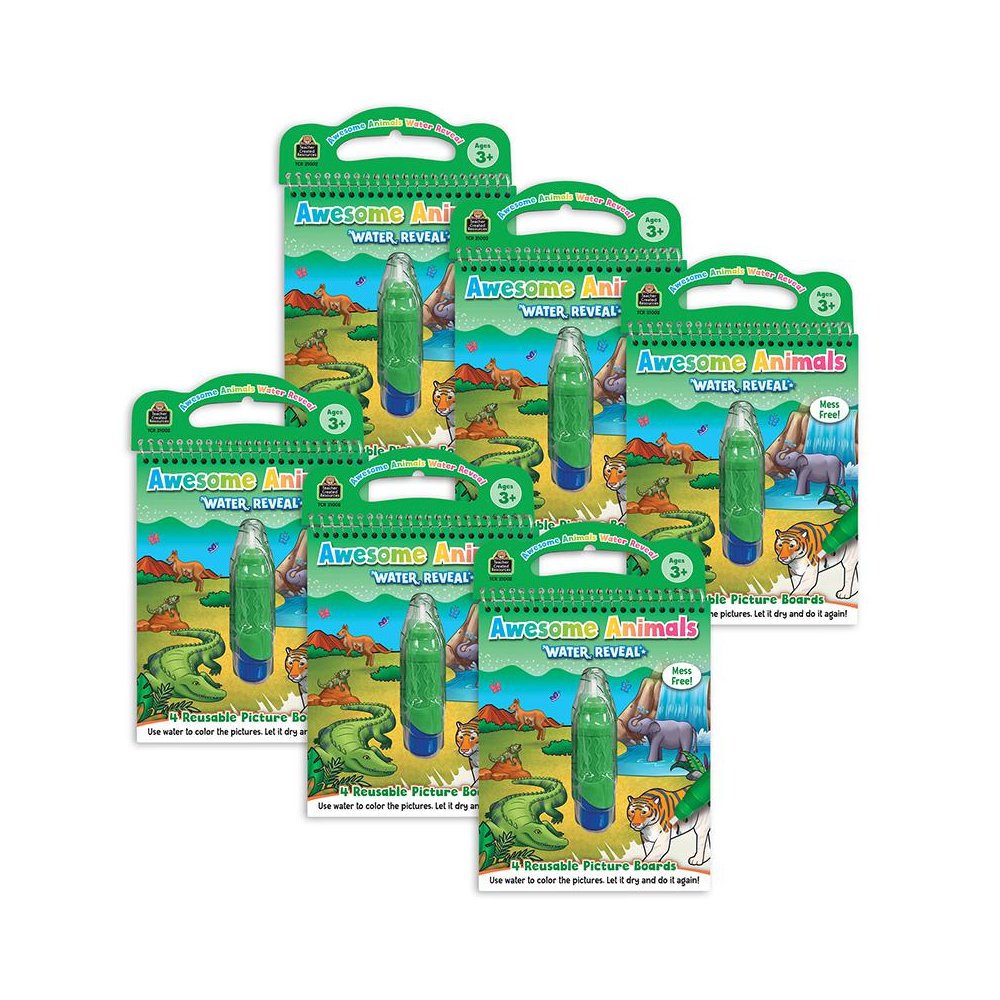 Awesome Animals Water Reveal Book, 6 Sets. Picture 2