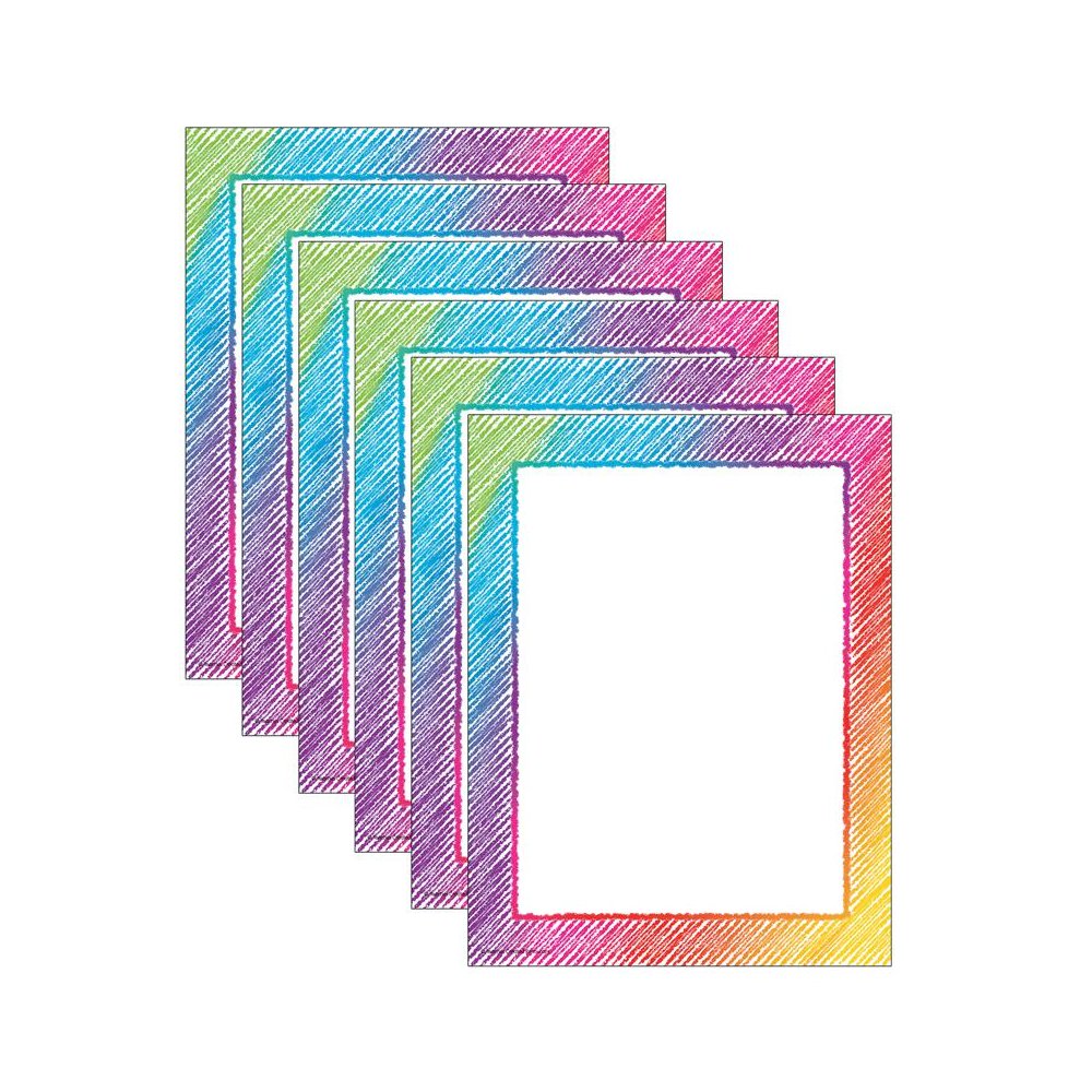 Colorful Scribble Computer Paper, 50 Sheets Per Pack, 6 Packs. Picture 2