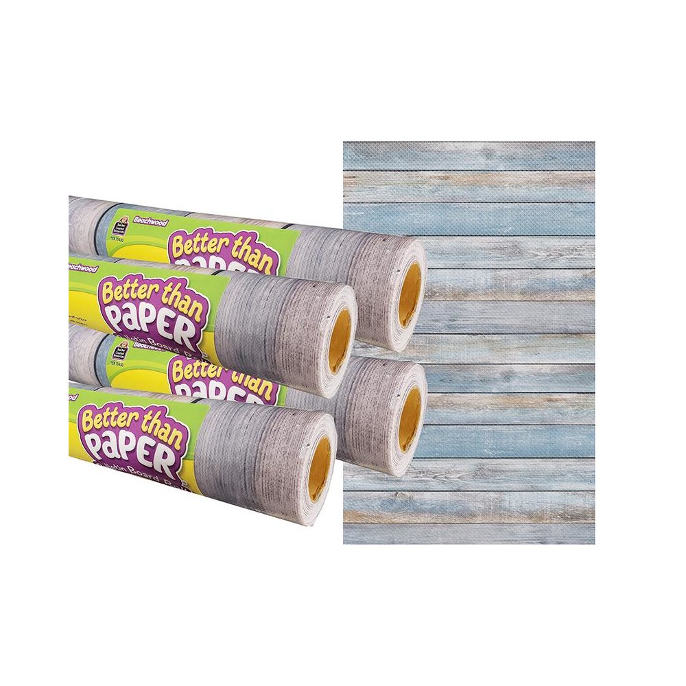 Beachwood Better Than Paper Bulletin Board Roll, 4' x 12', Pack of 4. Picture 2