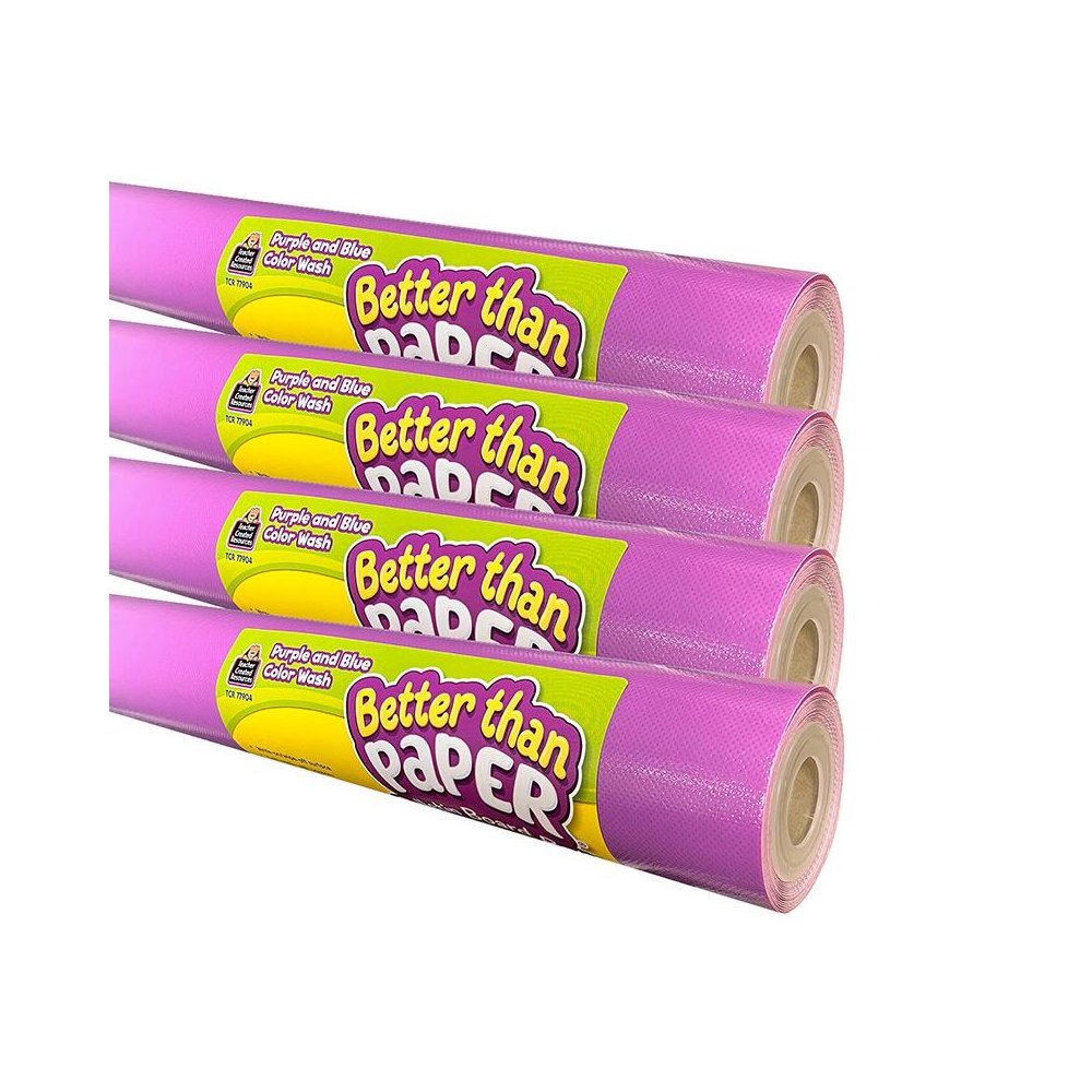 Better Than Paper Bulletin Board Roll, Purple and Blue Color Wash, 4-Pack. Picture 2