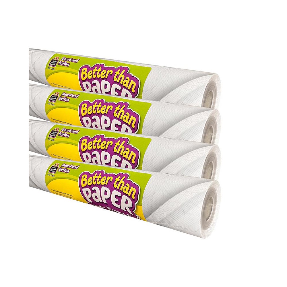 Better Than Paper Bulletin Board Roll, Board and Batten, 4-Pack. Picture 2