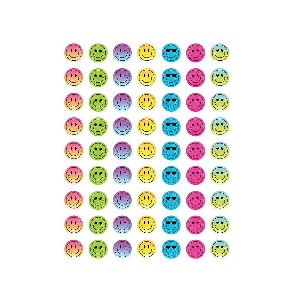 Brights 4Ever Smiley Faces Mini Stickers, 378 Per Pack, 12 Packs. Picture 2