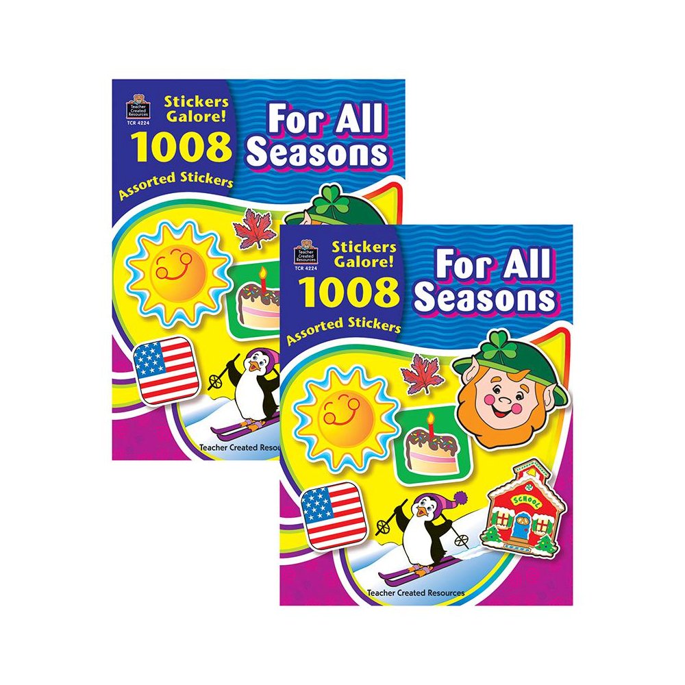 For All Seasons Sticker Book, 1008 Stickers Per Book, Pack of 2. Picture 2
