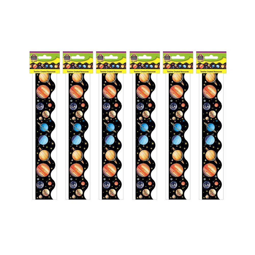 Scalloped Solar System Border Trim, 35 Feet Per Pack, 6 Packs. Picture 2