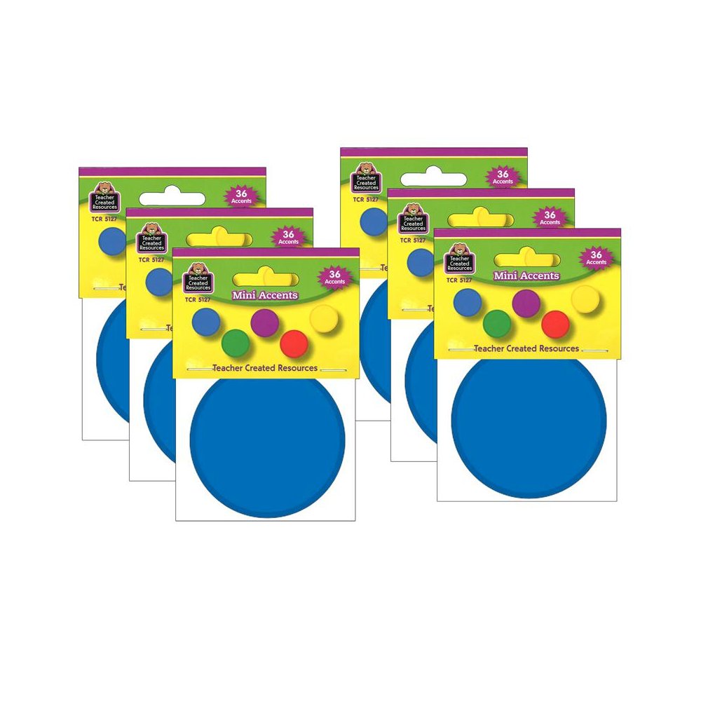 Colorful Circles Mini Accents, 36 Per Pack, 6 Packs. Picture 2