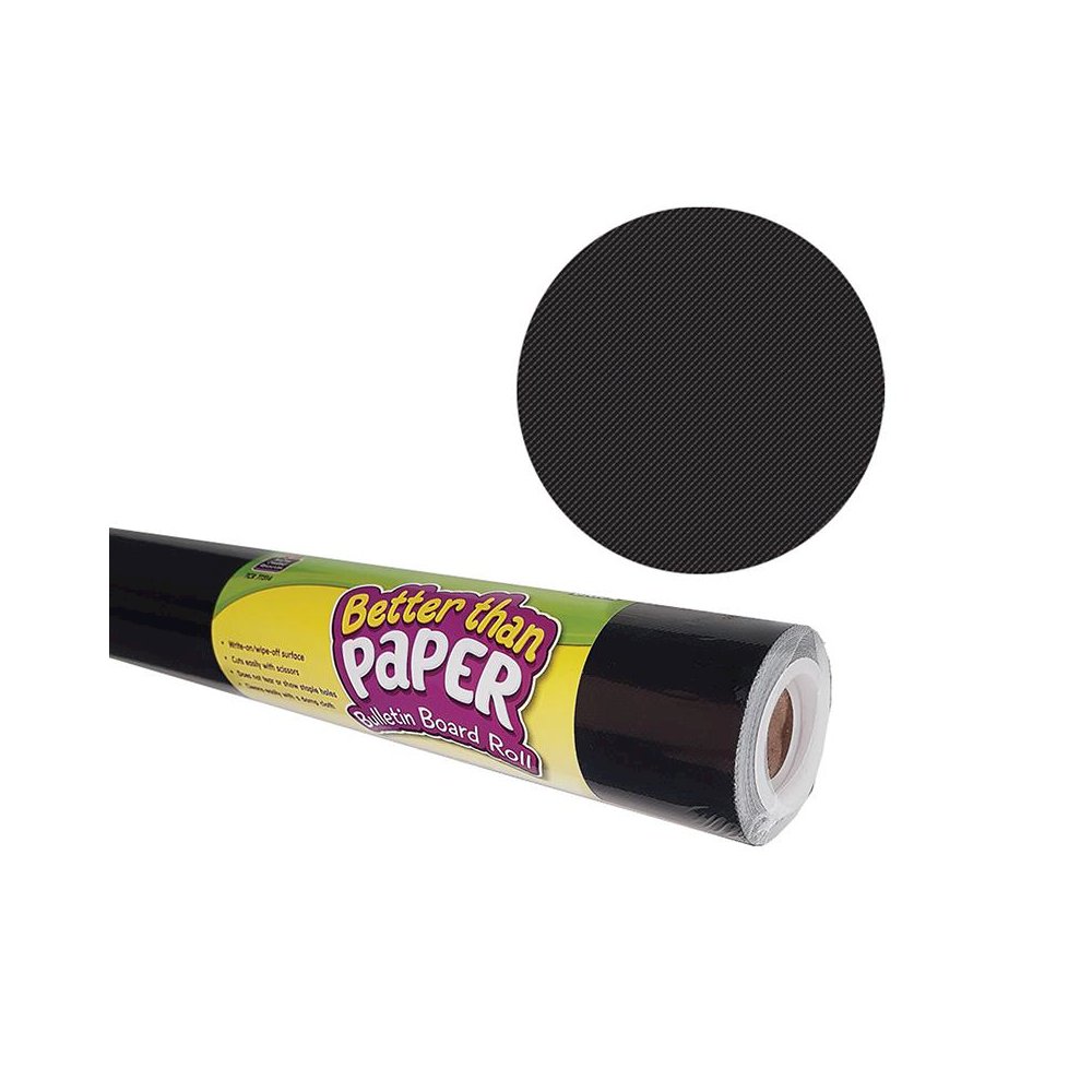 Better Than Paper Bulletin Board Roll, 4' x 12', Black, 4 Rolls. Picture 2