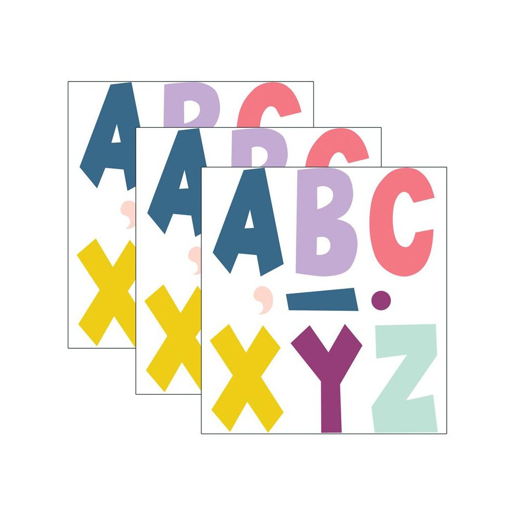 Oh Happy Day 7" Fun Font Letters, 120 Per Pack, 3 Packs. Picture 2