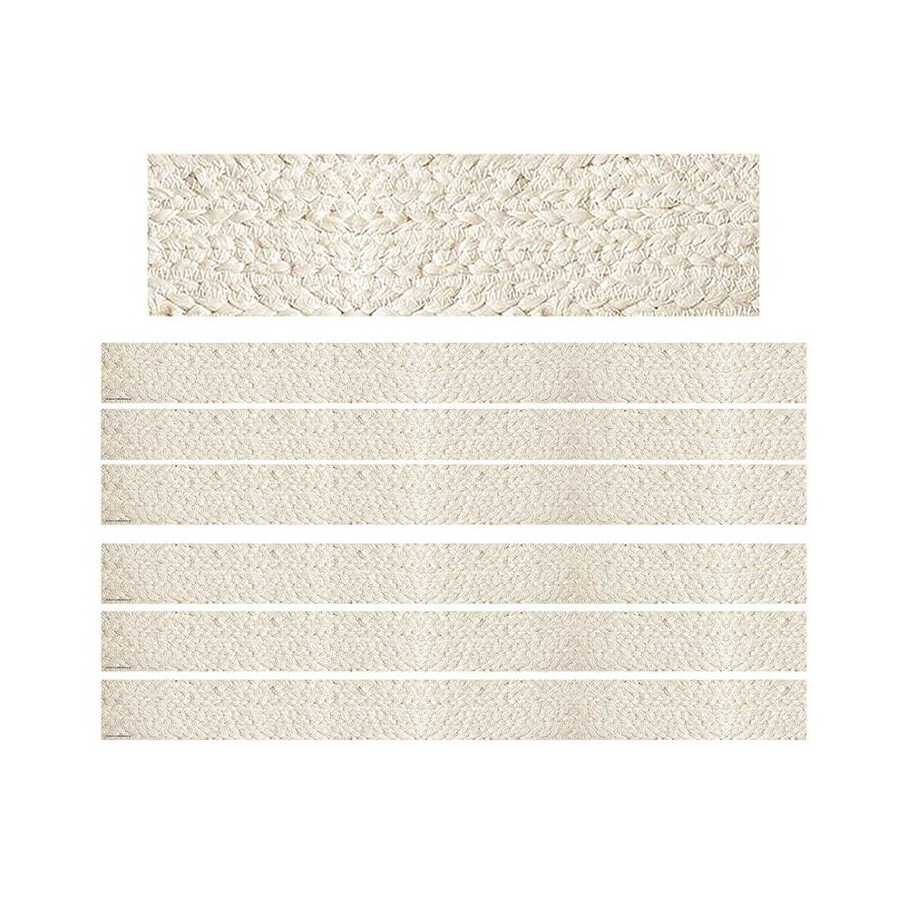 Everyone is Welcome Woven Straight Border Trim, 35 Feet Per Pack, 6 Packs. Picture 2