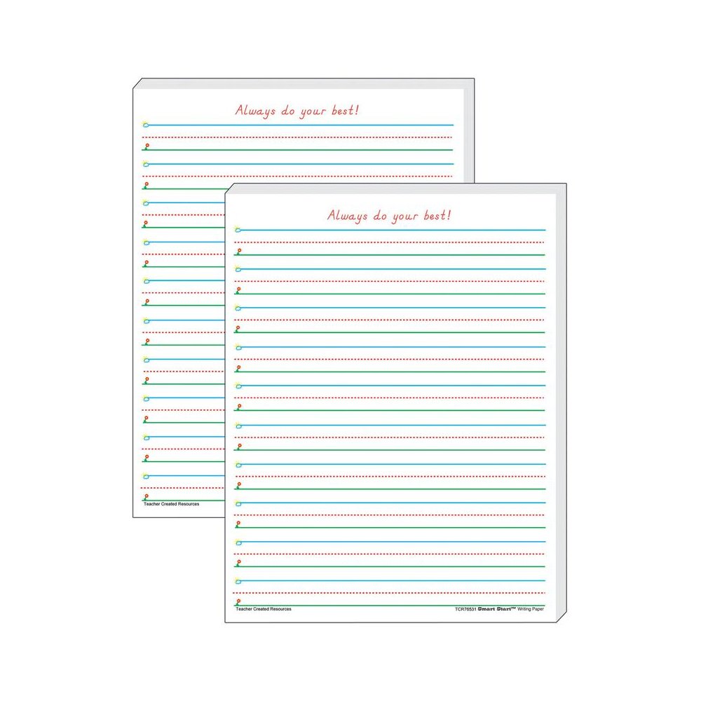 Smart Start 1-2 Writing Paper: 100 Sheets Per Pack, 2 Packs. Picture 2