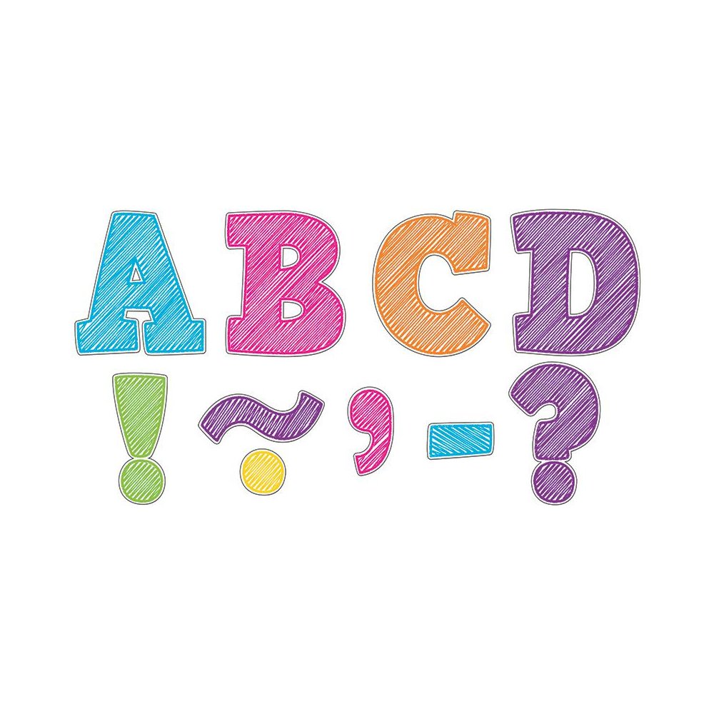 Scribble Bold Block 3" Magnetic Letters. Picture 2