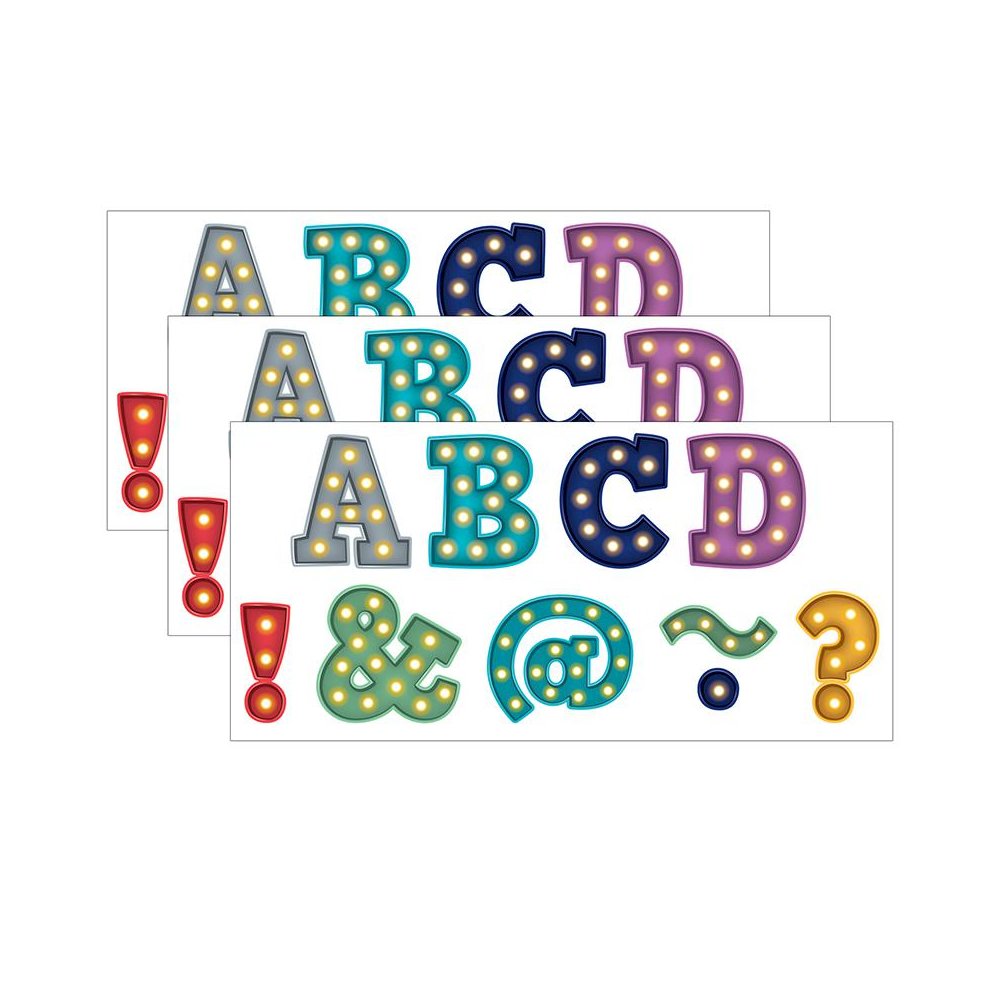 Marquee Bold Block 2" Magnetic Letters, 70 Pieces Per Pack, 3 Packs. Picture 2