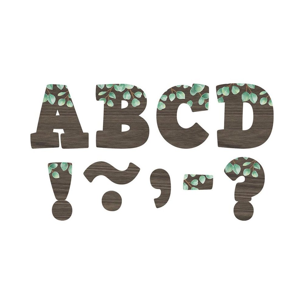 Eucalyptus Bold Block 3" Magnetic Letters. Picture 2
