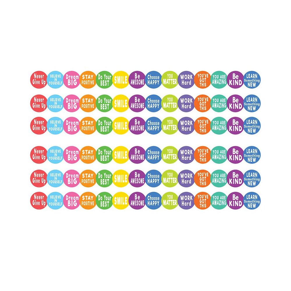 Colorful Positive Sayings Border Trim, 35 Feet Per Pack, 6 Packs. Picture 2
