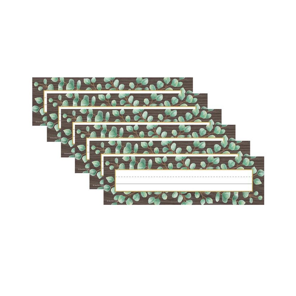 Eucalyptus Flat Name Plates, 36 Per Pack, 6 Packs. Picture 2