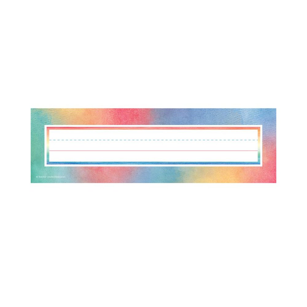 Watercolor Name Plates, 36 Per Pack, 6 Packs. Picture 2