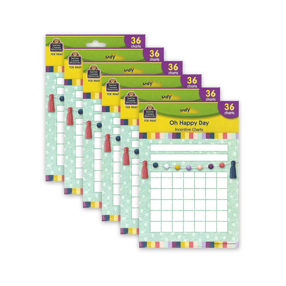 Oh Happy Day Incentive Charts, Pack of 6. Picture 2