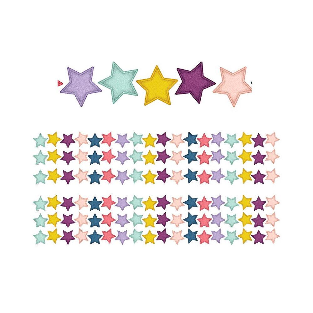 Oh Happy Day Stars Die-Cut Border Trim, 35 Feet, 6 Packs. Picture 2