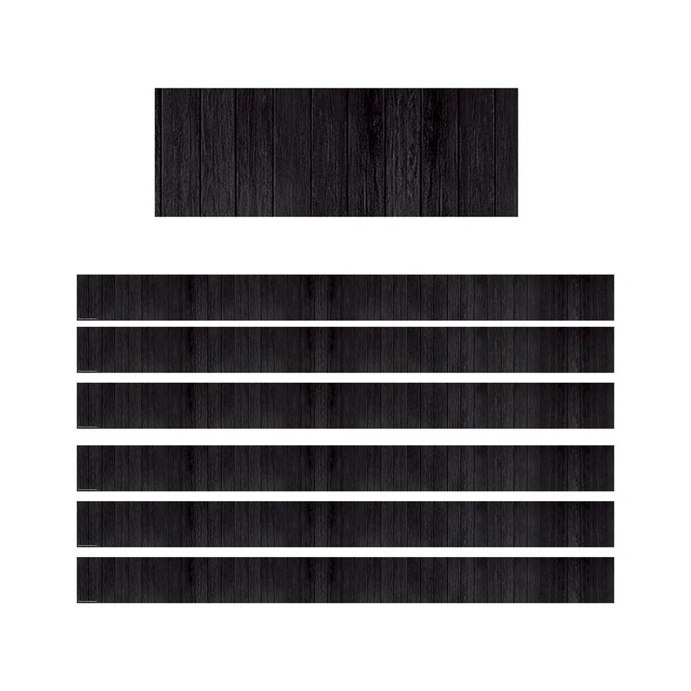 Black Wood Straight Border Trim, 35 Feet, 6 Packs. Picture 2