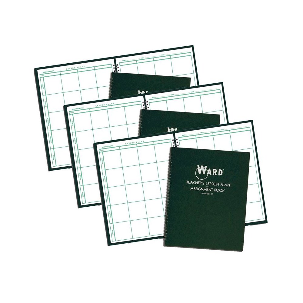 Teacher Lesson Plan/Assignment Book, 8 Period, 44 Weeks, Pack of 3. Picture 2