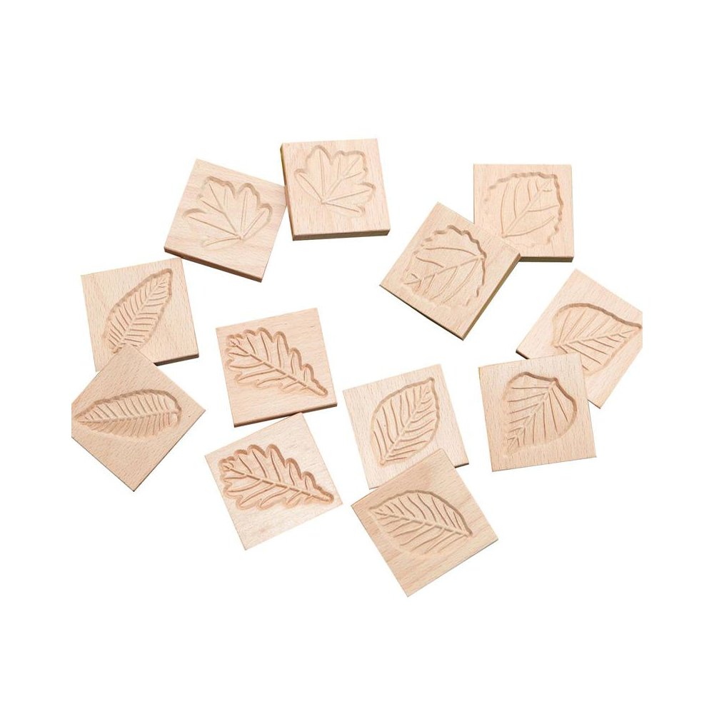 Match Me: Sensory Leaf Tiles, Set of 12. Picture 2
