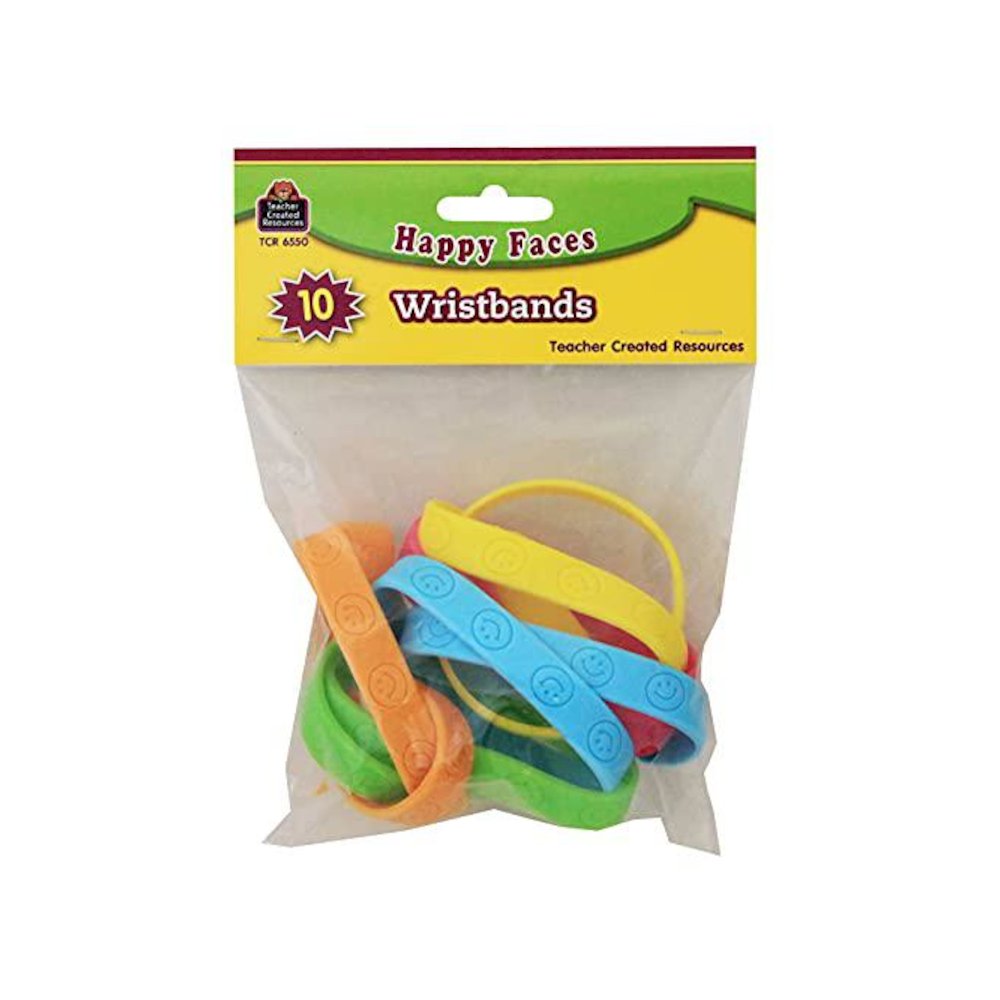 Happy Faces Wristbands, 10 Per Pack, 6 Packs. Picture 2