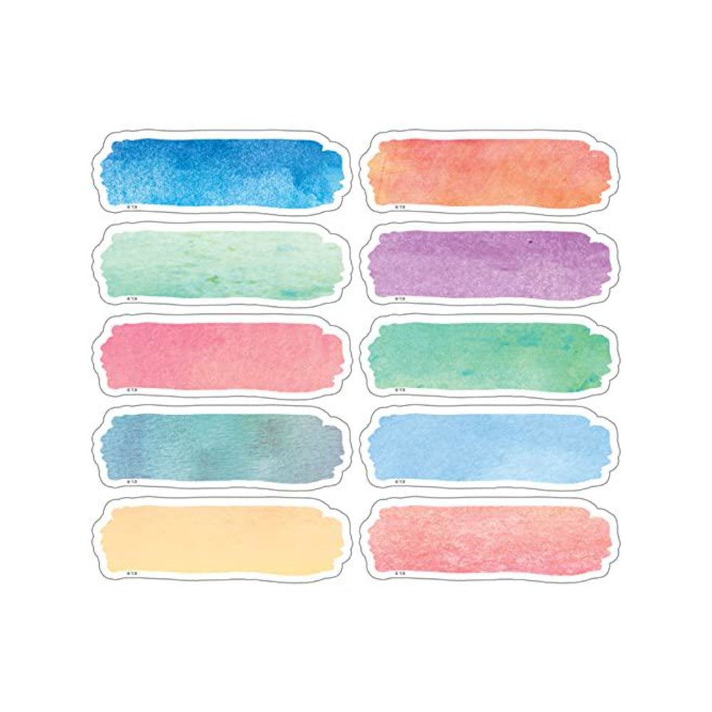 Watercolor Labels Magnetic Accents, 20 Per Pack, 3 Packs. Picture 1