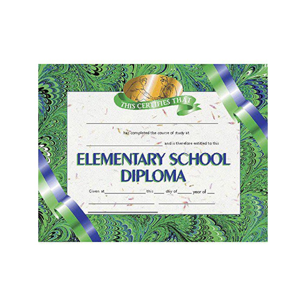 Elementary School Diploma, 8.5" x 11", 30 Per Pack, 3 Packs. Picture 1