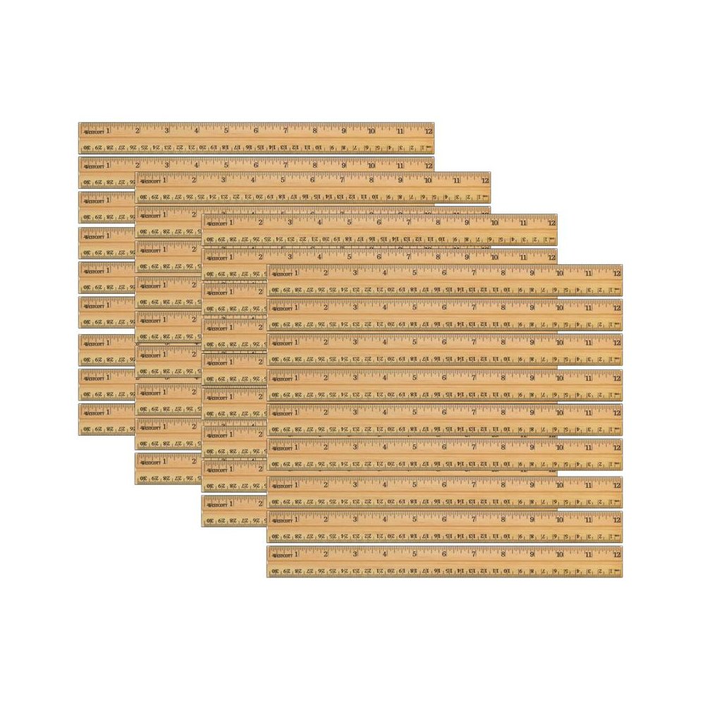 School Wood Ruler, Pack of 36. Picture 1