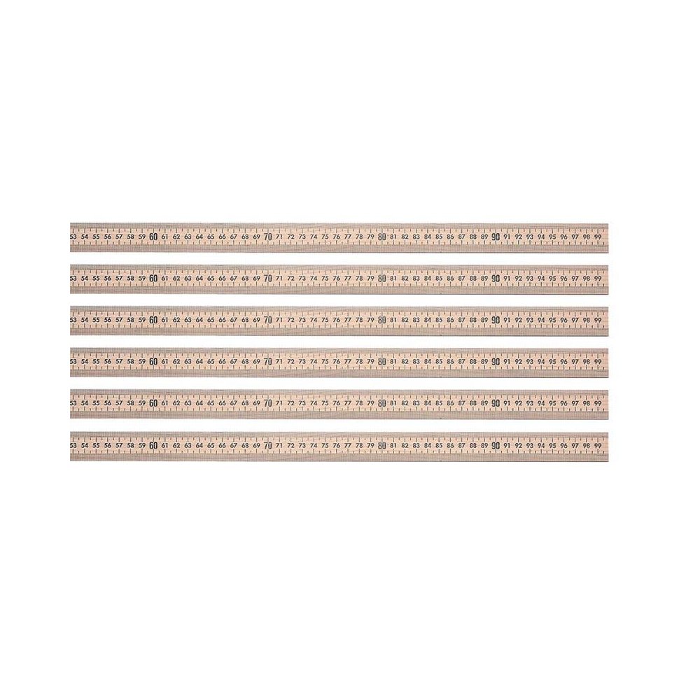 Hardwood Meter Stick, Pack of 6. Picture 1