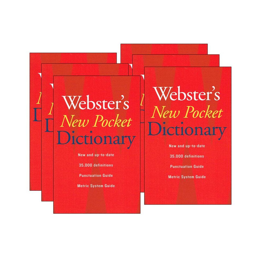 Webster's New Pocket Dictionary, Pack of 6. Picture 1