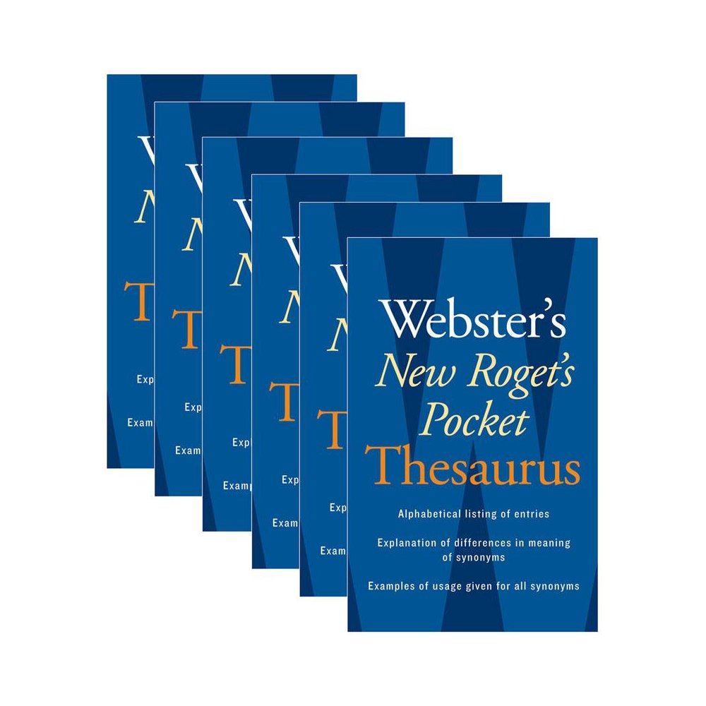 Webster's New Roget's Pocket Thesaurus, Pack of 6. Picture 1