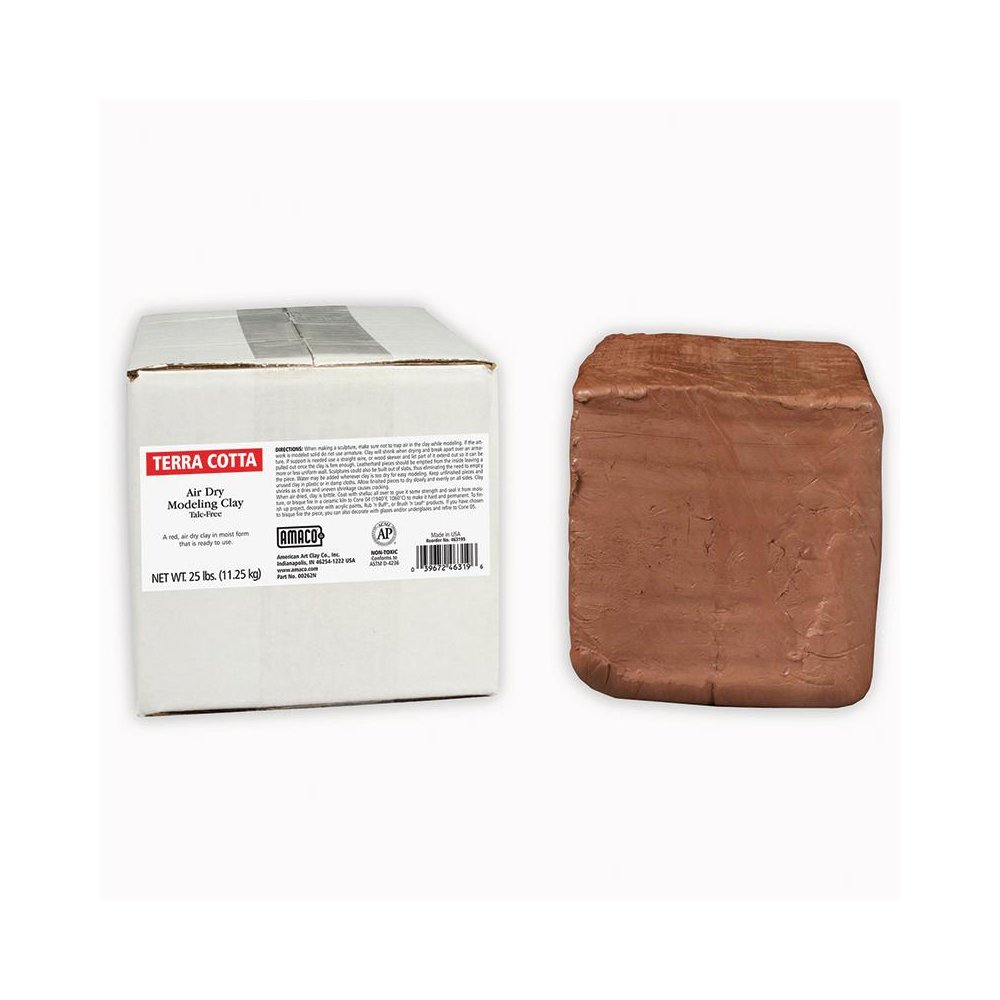 Amaco Air Dry Clay Terra Cotta 25Lb. Picture 1