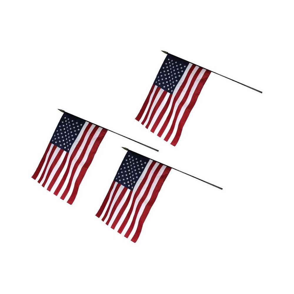 U.S. Classroom Flag, 16" x 24" with Staff, Pack of 3. Picture 1