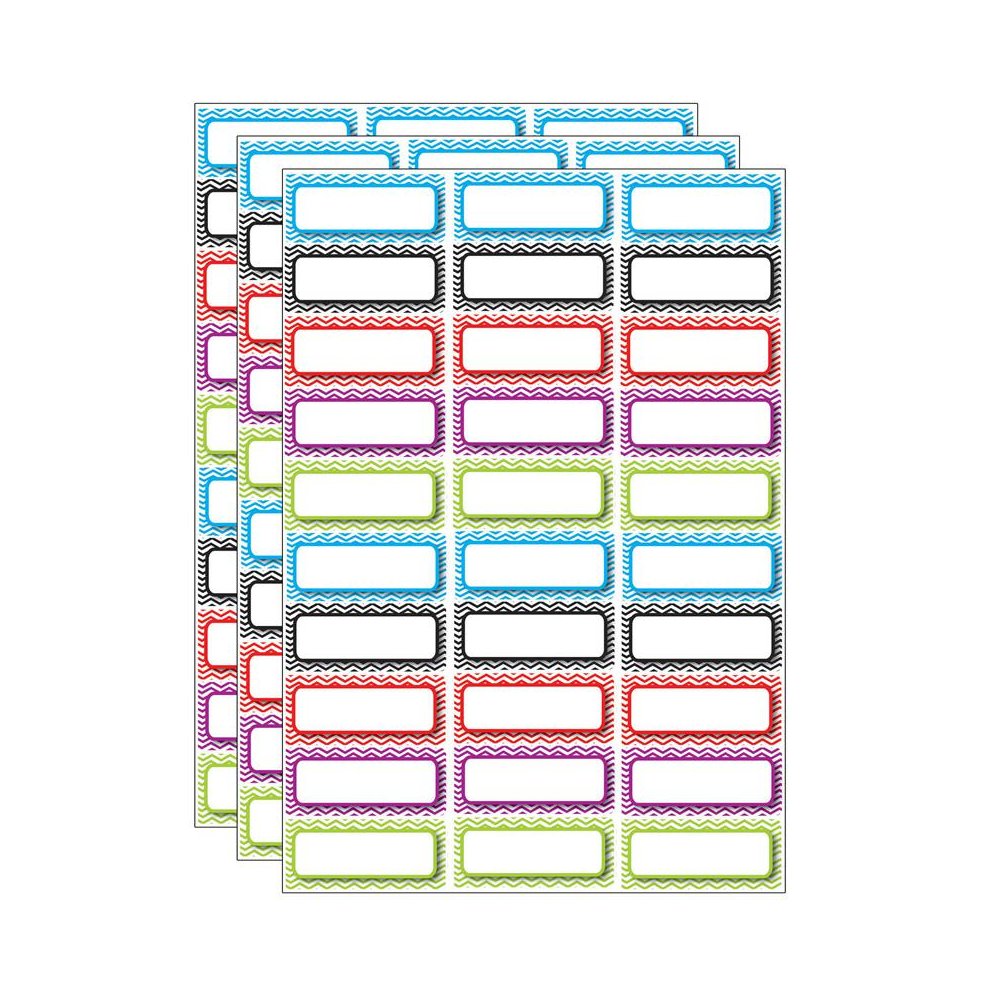Die-Cut Magnetic Foam Color Chevron Labels/Nameplates, 30 Per Pack, 3 Packs. Picture 1