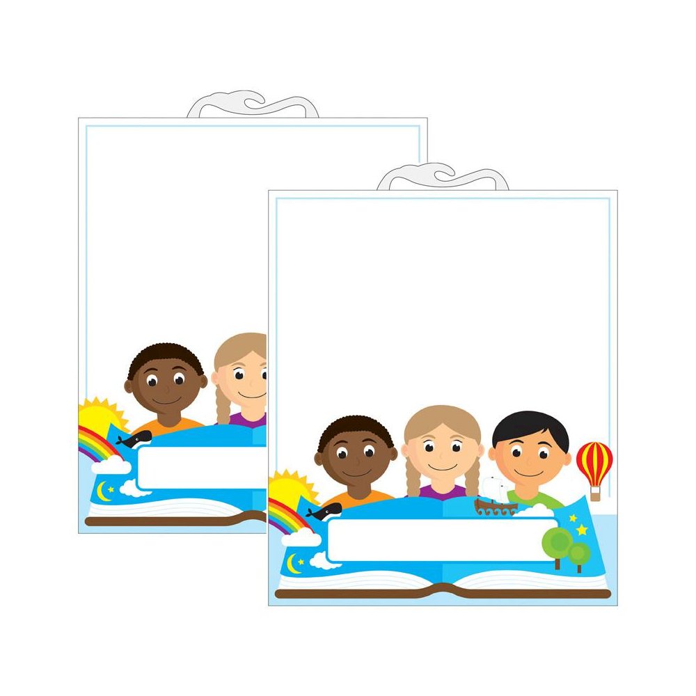 Multicultural File Buddy Storage Bag, 10.5" x 12.5", 6 Per Pack, 2 Packs. Picture 1
