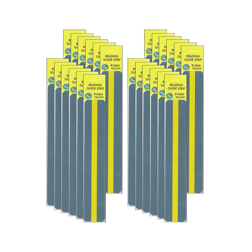 Sentence Strip Reading Guides, Yellow, 12 Per Pack, 2 Packs. Picture 1
